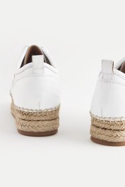 White Forever Comfort® Espadrilles Flatform Weave Trainers - Image 9 of 10