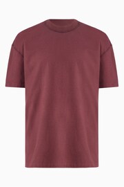 AllSaints Red Isac Short Sleeve Crew T-Shirt - Image 7 of 7