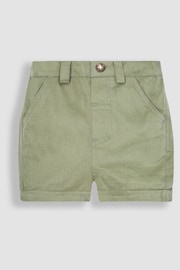 JoJo Maman Bébé Khaki Green Twill Chino Shorts - Image 1 of 3