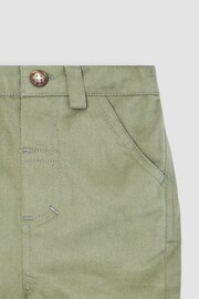 JoJo Maman Bébé Khaki Green Twill Chino Shorts - Image 3 of 3