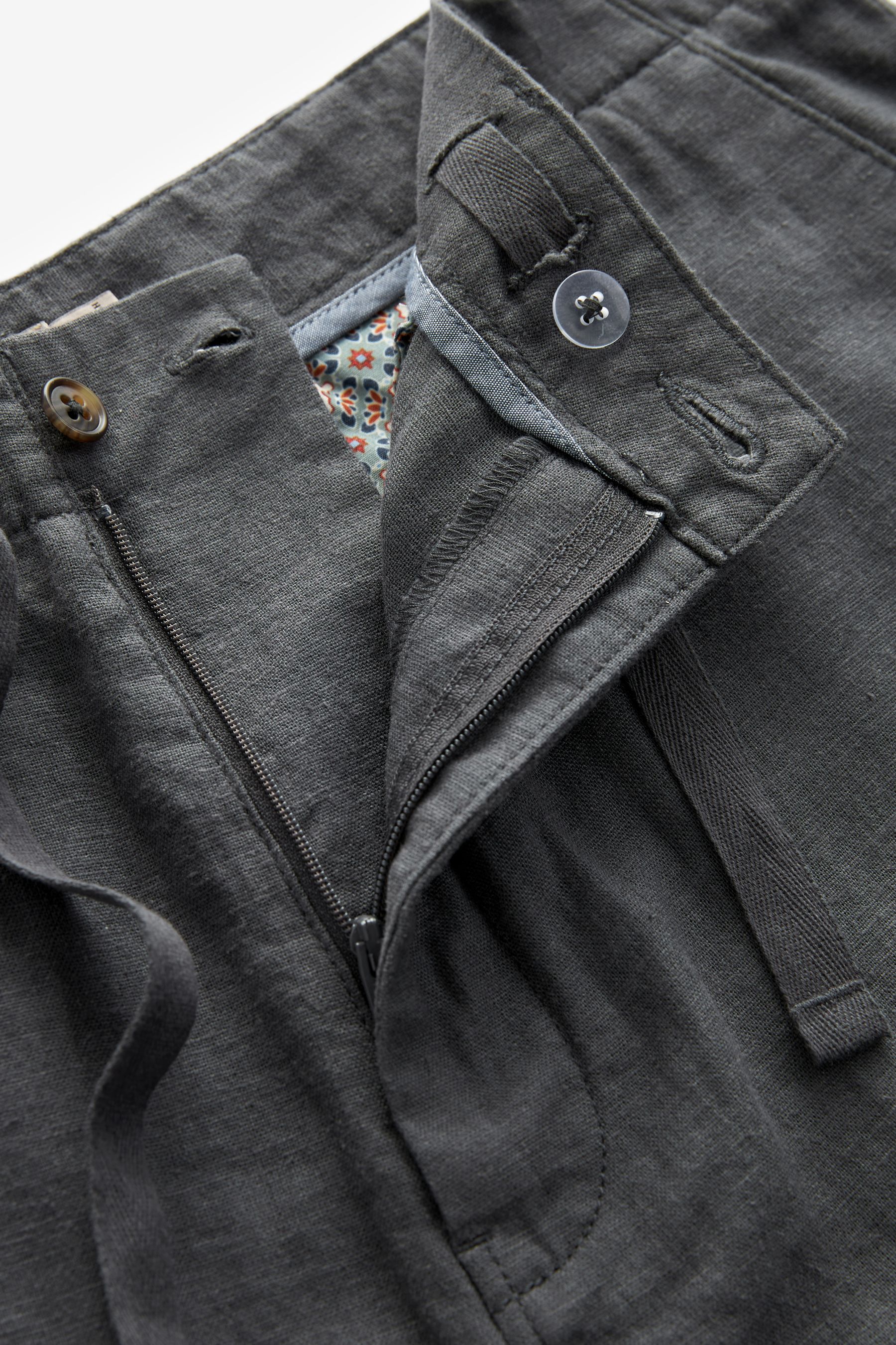 Next grey linen trousers hot sale