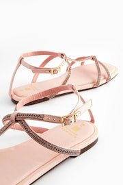 Pale Pink Forever Comfort® Embellished Strappy Sandals - Image 6 of 6