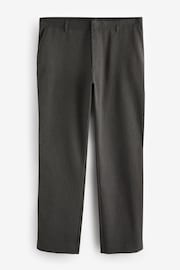 Grey Plain Front Smart Trousers - Image 6 of 9