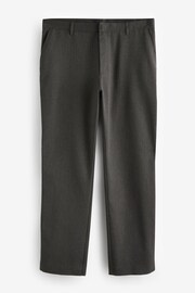 Grey Plain Front Smart Trousers - Image 7 of 9