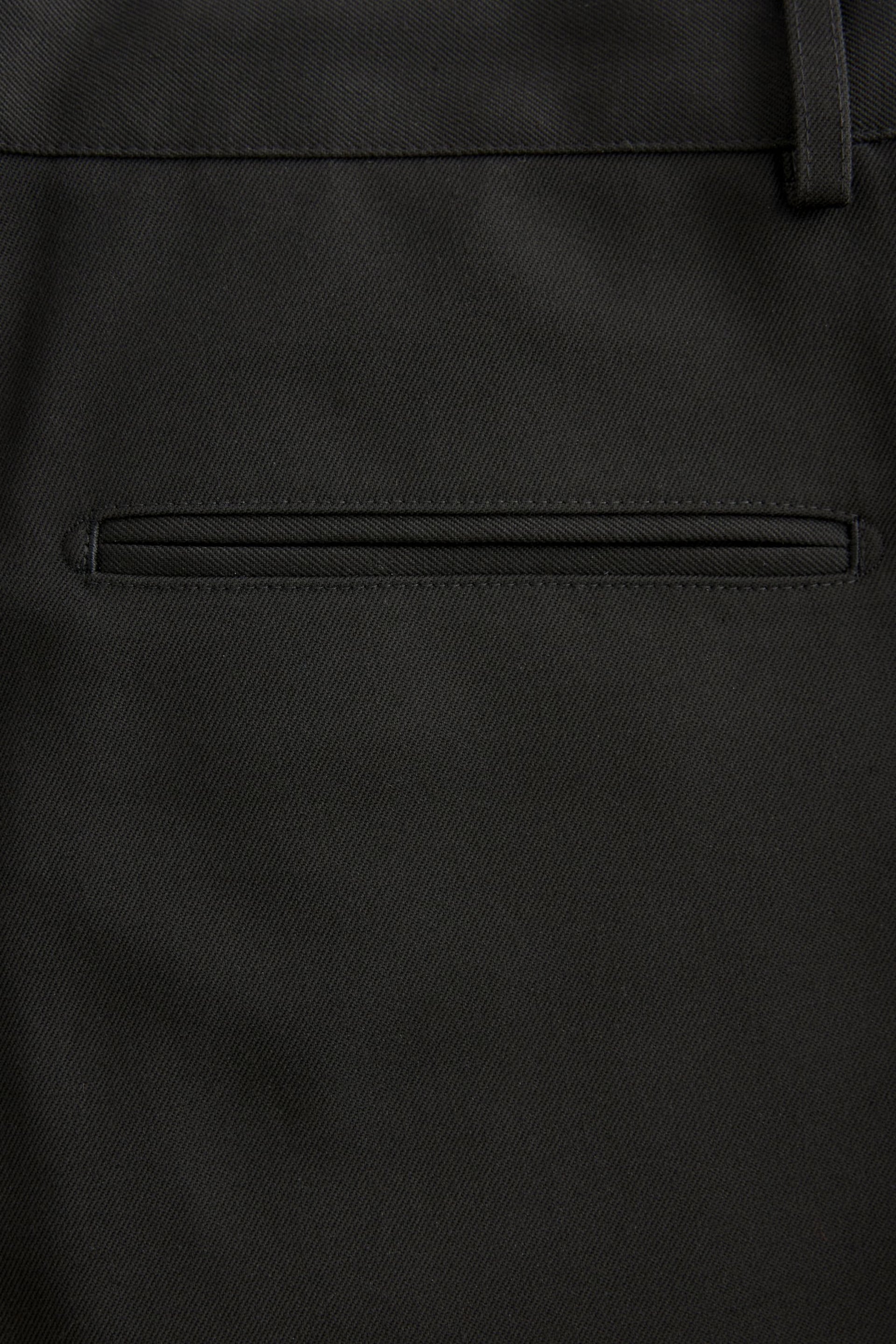 Black Plain Front Smart Trousers - Image 8 of 8
