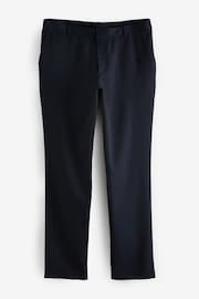 Navy Slim Plain Front Smart Trousers - Image 7 of 9