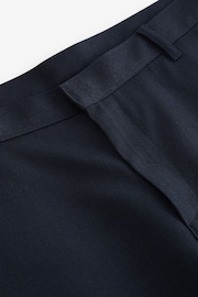 Navy Slim Plain Front Smart Trousers - Image 8 of 9