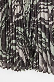 Oliver Bonas Black Sparkle Stripe Halter Neck Mini Dress - Image 8 of 8