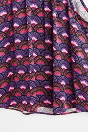 Oliver Bonas Pink Fan Print Halter Neck Blouse - Image 8 of 8
