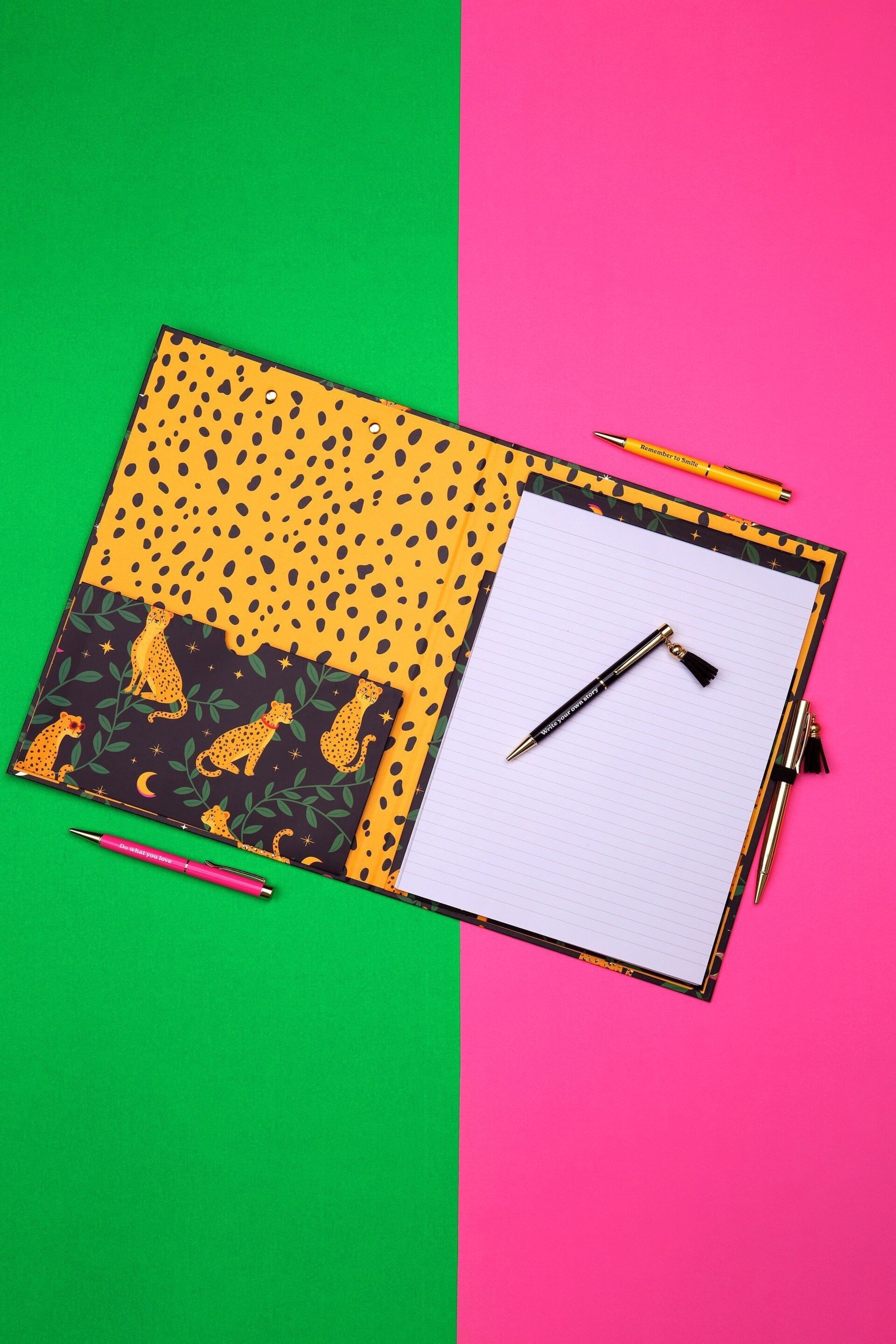 Tache A4 Padfolio With Pen And 3 Pack of Positivity Pens - Image 1 of 1