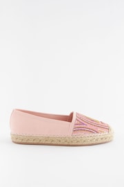 Pink Forever Comfort® Beaded Espadrilles - Image 3 of 6