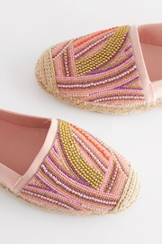Pink Forever Comfort® Beaded Espadrilles - Image 5 of 6