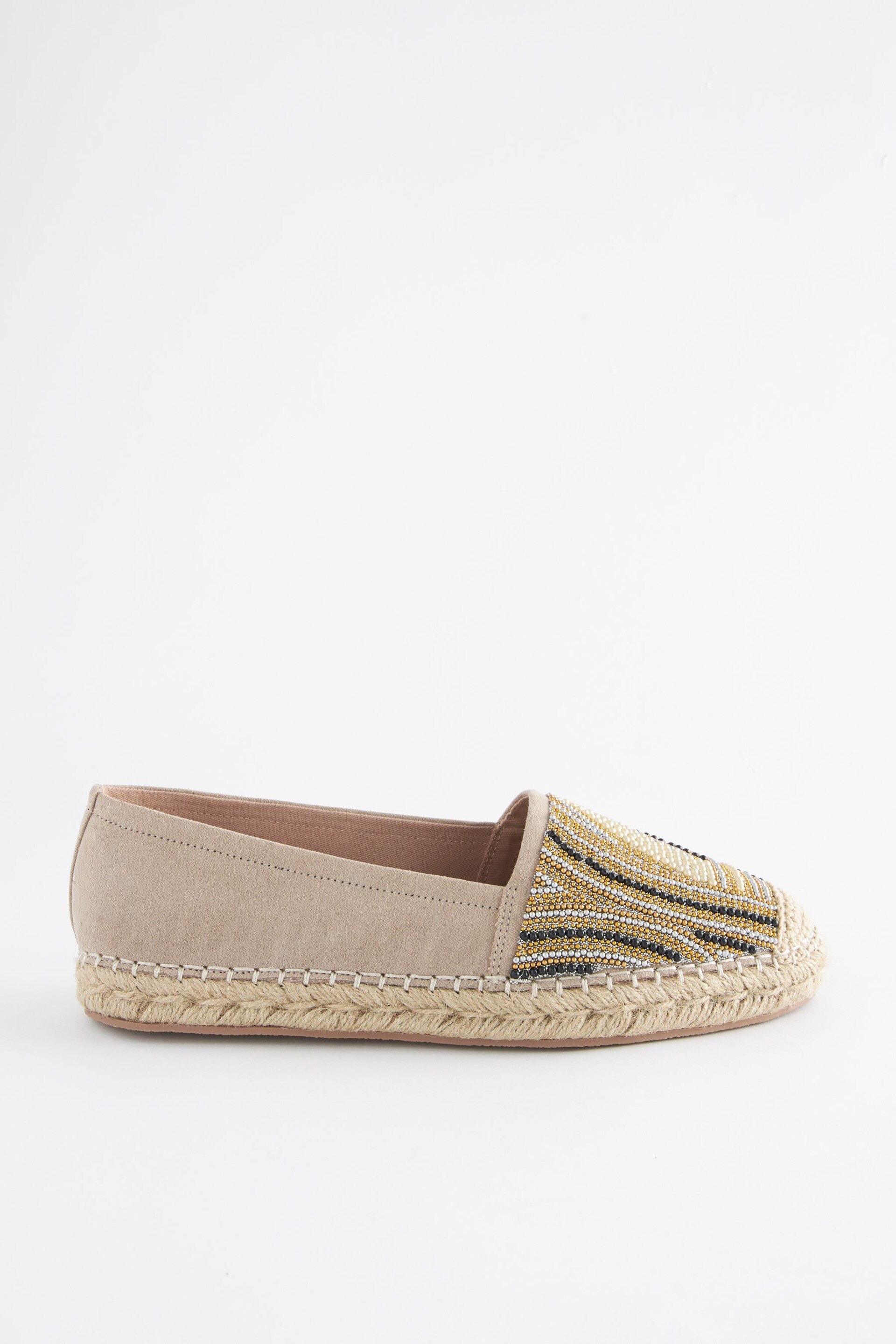 Metallic Forever Comfort® Beaded Espadrilles - Image 6 of 9