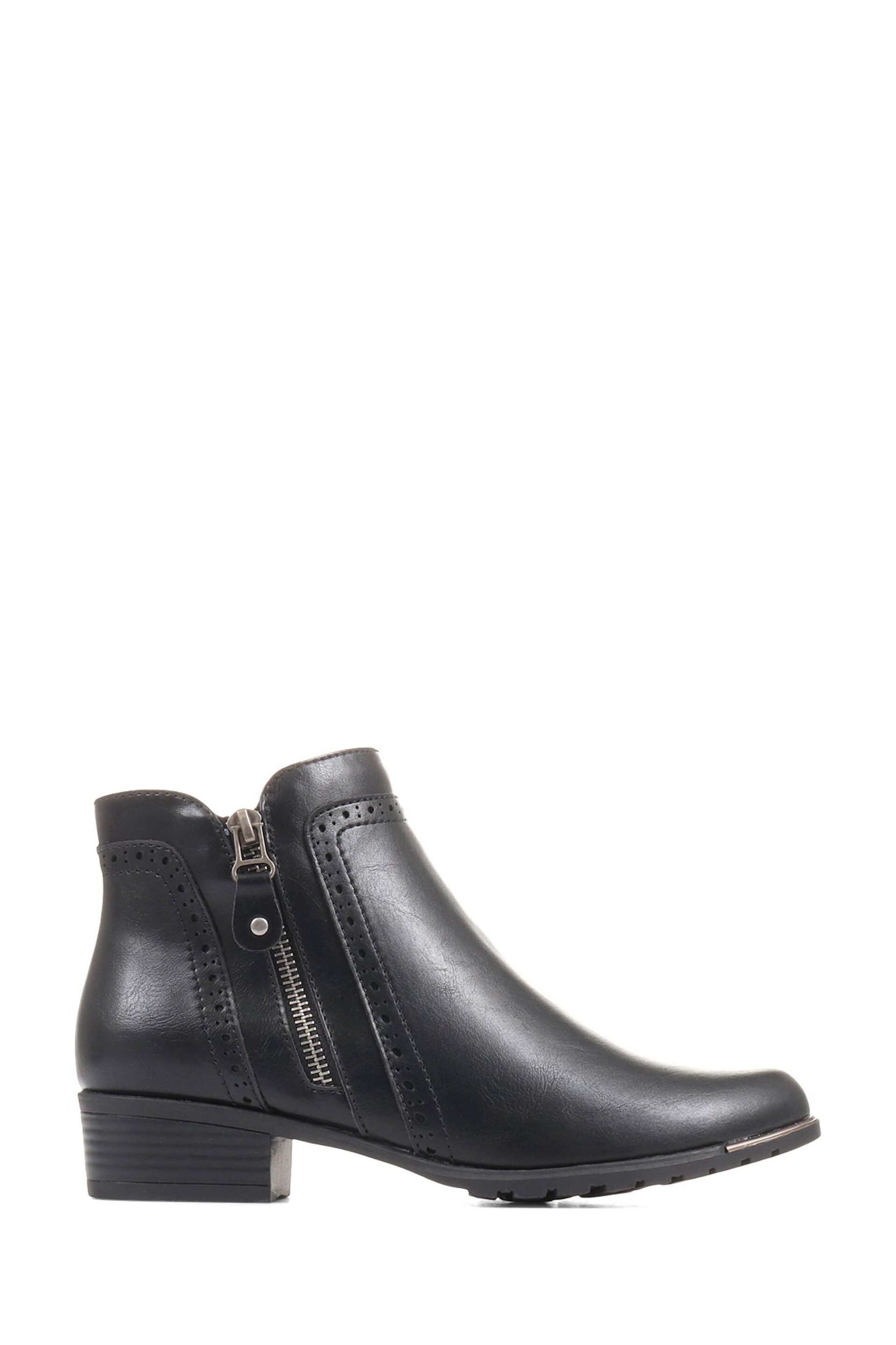 Pavers Black Chunky Ankle Boots - Image 1 of 5