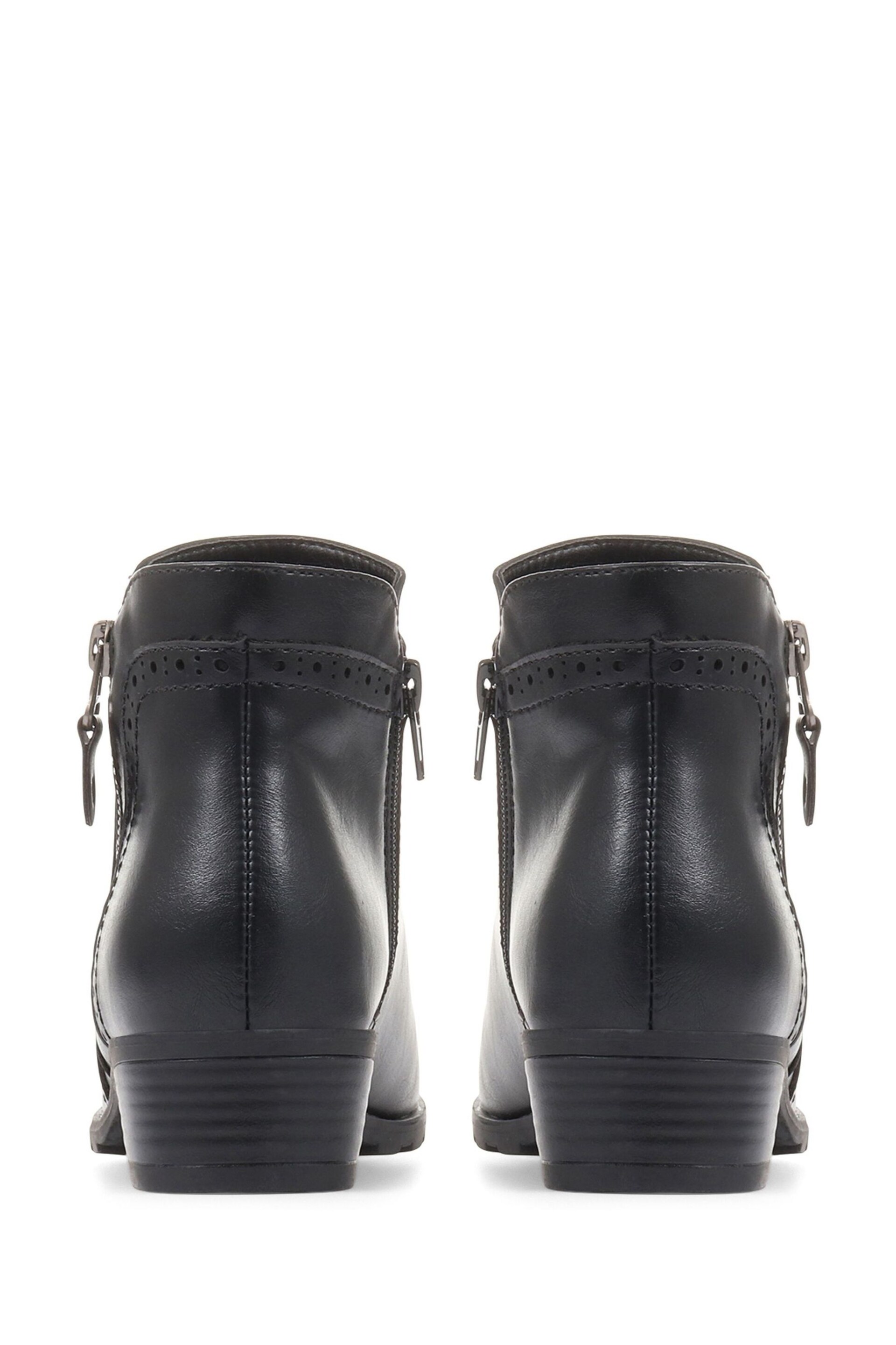 Pavers Black Chunky Ankle Boots - Image 3 of 5