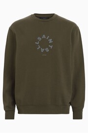 AllSaints Green Tierra Crew Sweater - Image 7 of 7