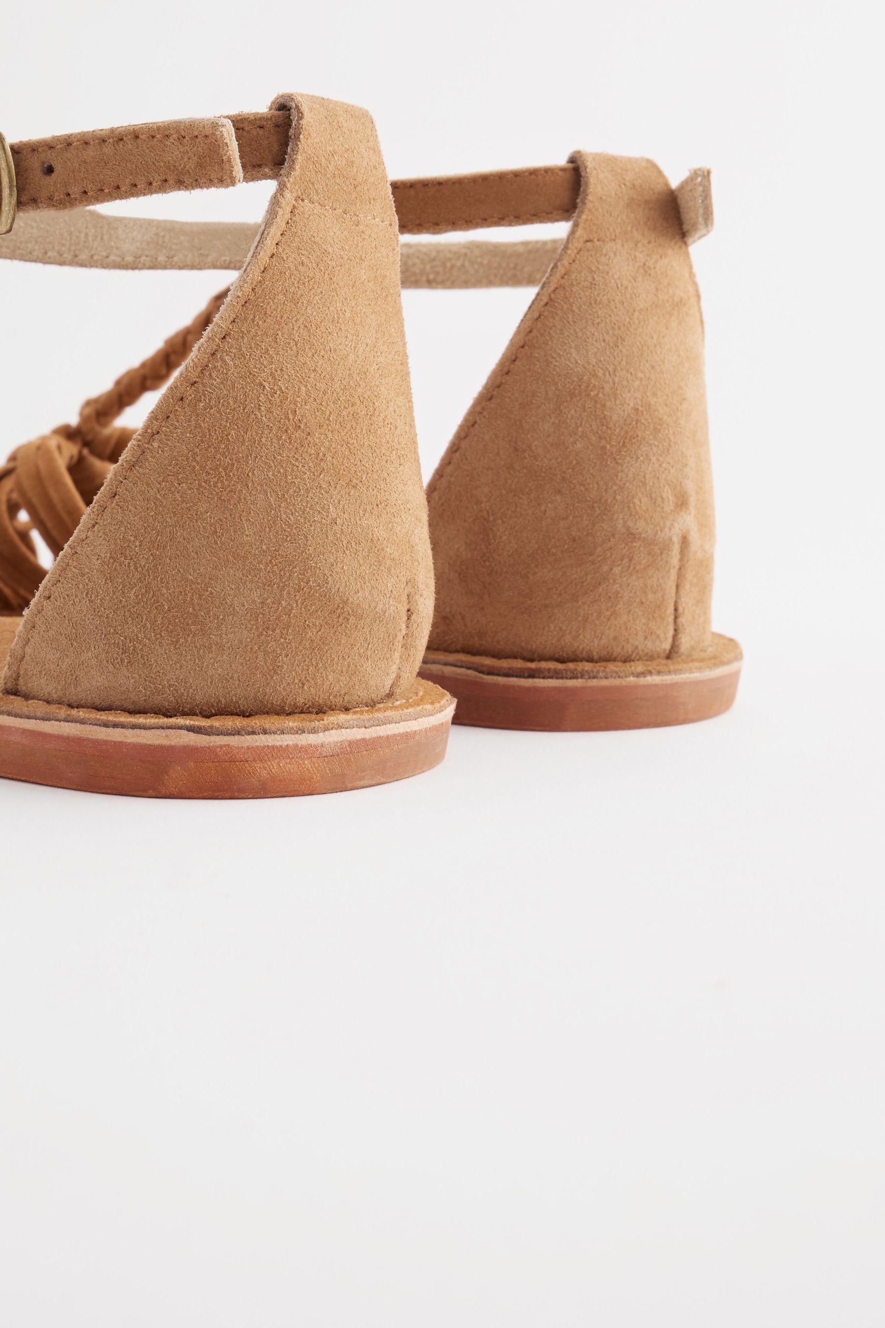 Buy Camel Brown Forever Comfort Leather T Bar Huarache Shoes from Next Austria