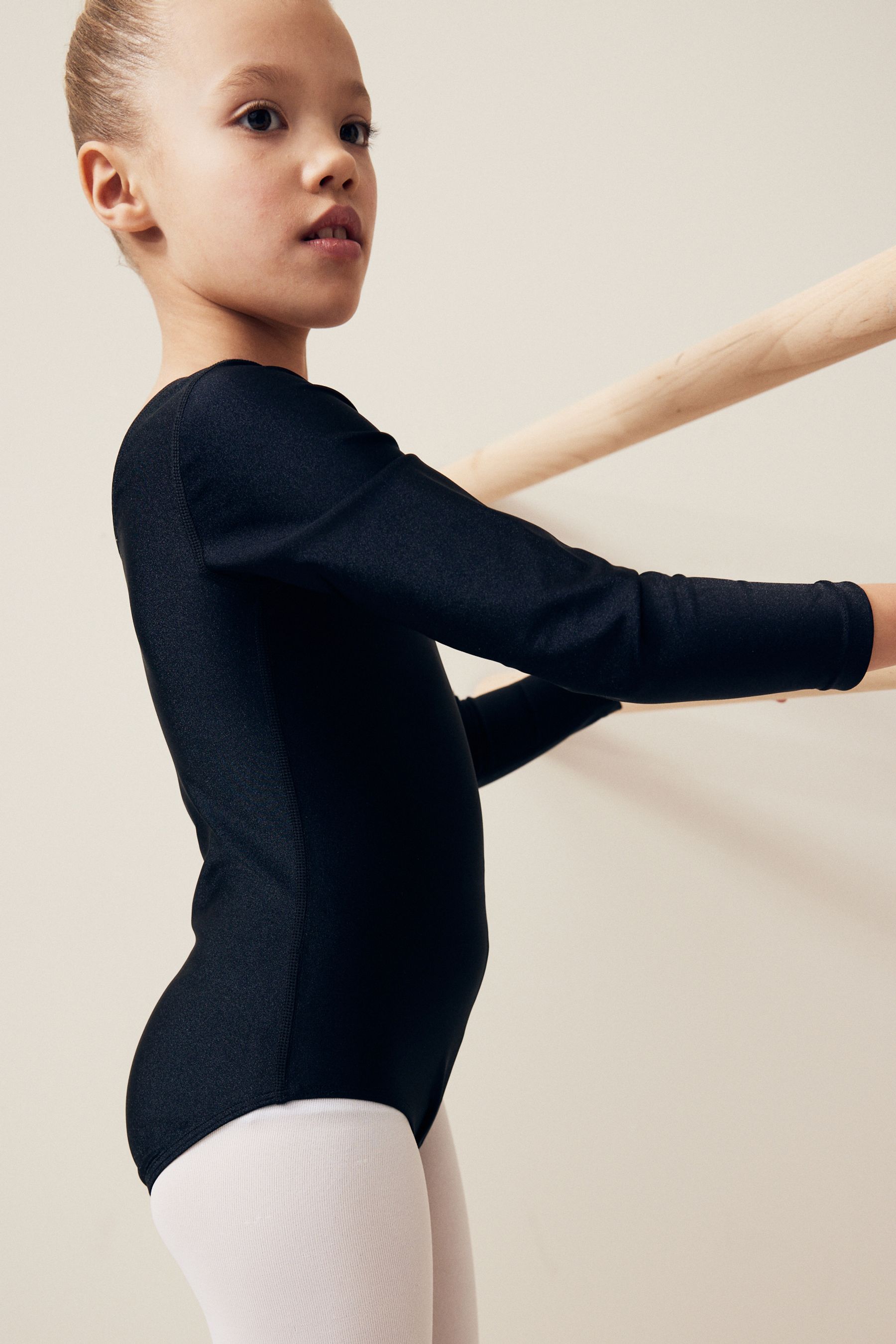 Black long sleeve leotard hot sale