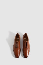 Reiss Light Tan Mead Leather Lace-Up Shoes - Image 3 of 5