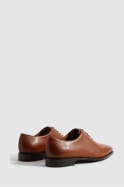 Reiss Light Tan Mead Leather Lace-Up Shoes - Image 4 of 5