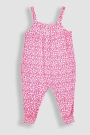 JoJo Maman Bébé Fuschia Pink Ditsy Floral Jumpsuit - Image 1 of 3