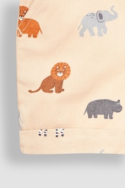 JoJo Maman Bébé Natural Safari Animals Safari Animals Twill Shorts - Image 2 of 3