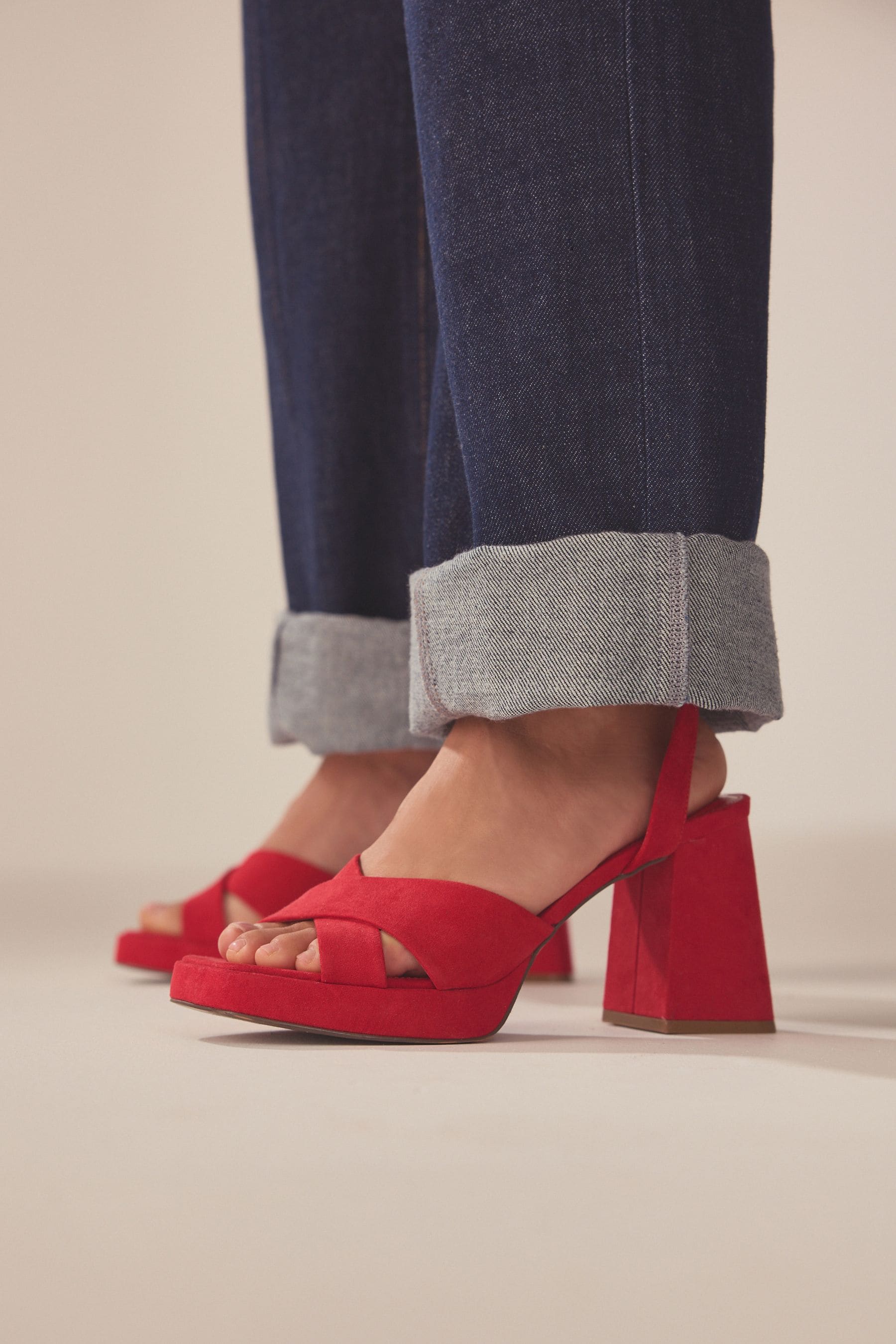Comfortable red heels sale