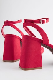 Red Forever Comfort® Flare Platform Sandals - Image 9 of 11
