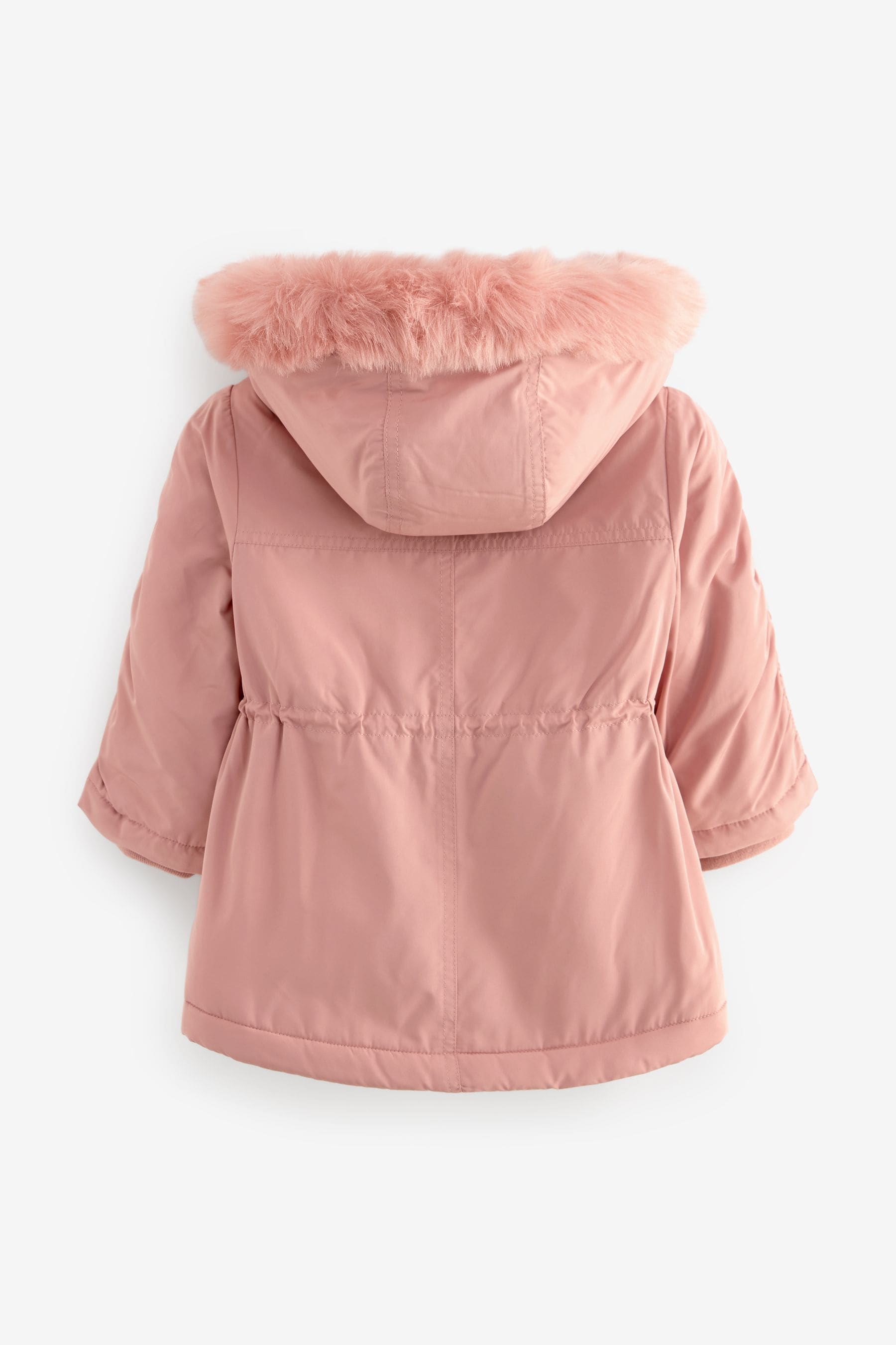 Buy Pink Shower Resistant Frill Pocket Parka Coat 3mths 7yrs from the Next UK online shop