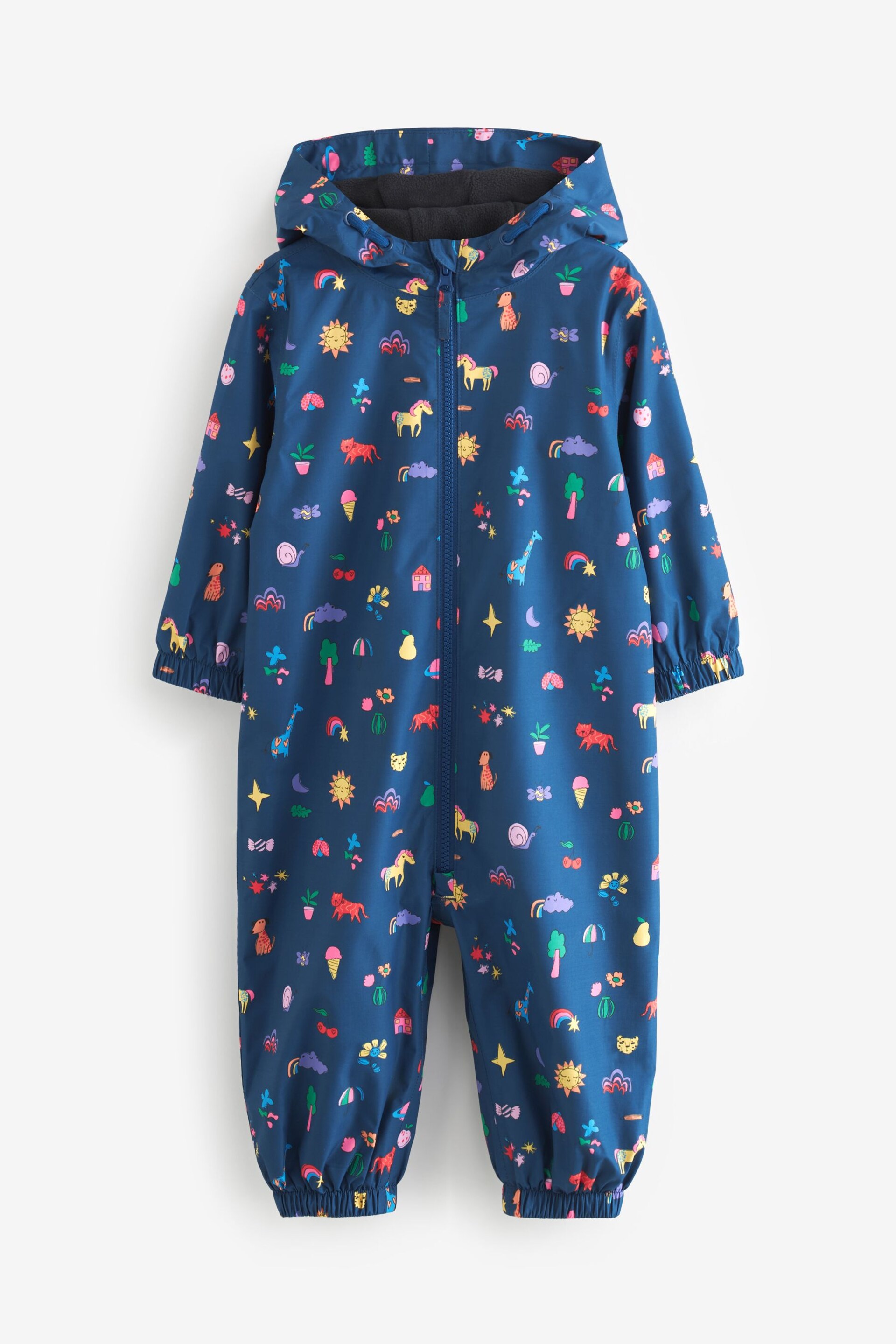 Navy Waterproof Puddlesuit (3mths-7yrs) - Image 5 of 8