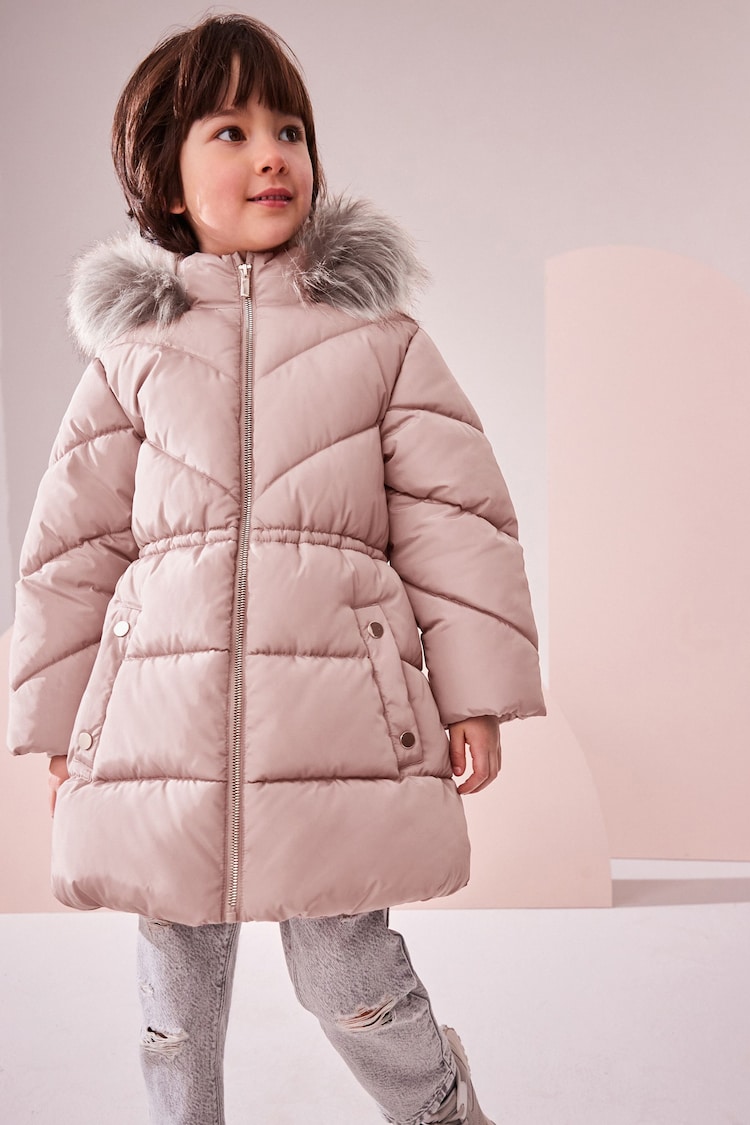 Toffee Shower Resistant Padded Coat (3-16yrs) - Image 2 of 5