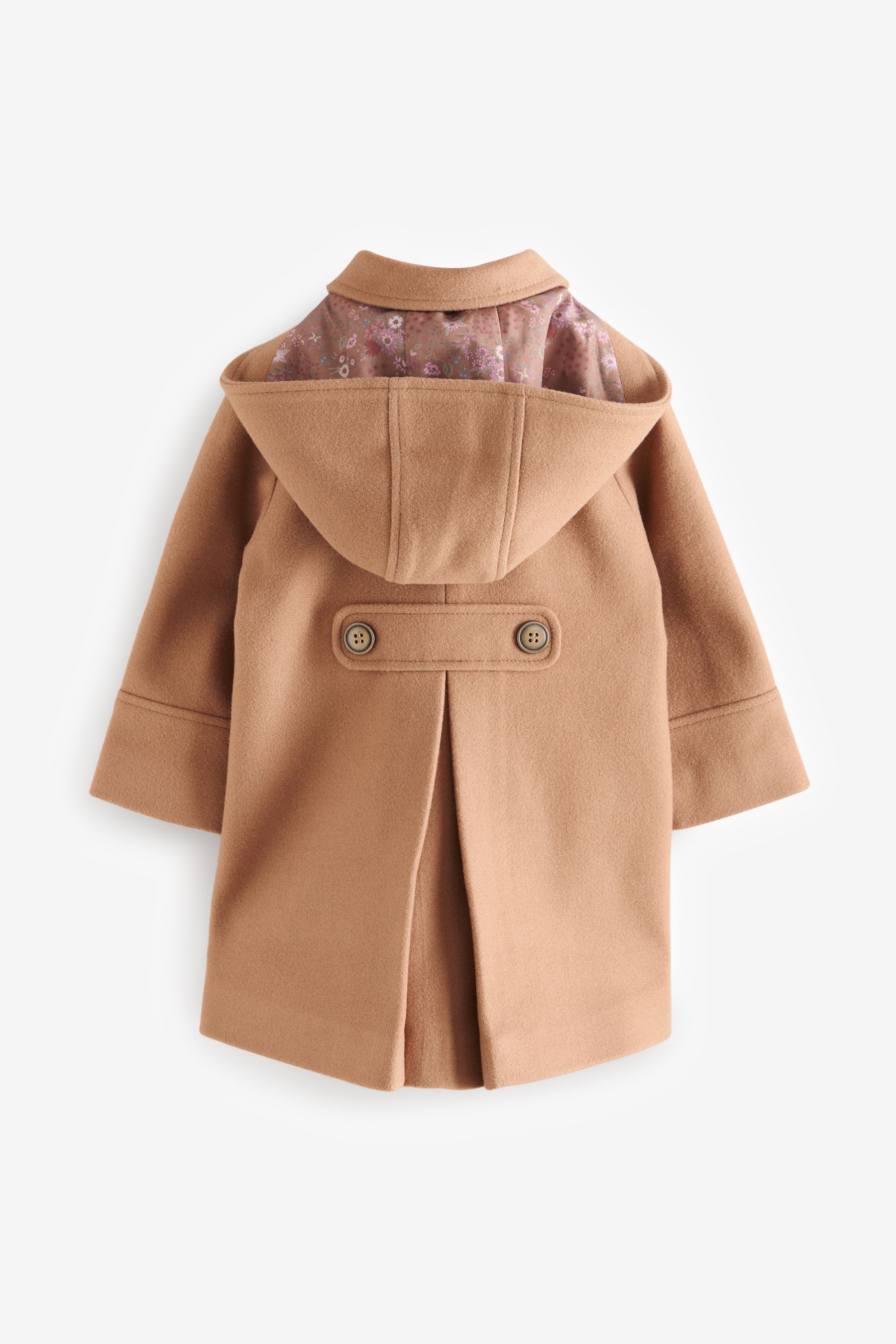 Buy Camel Single Breasted Hooded Coat with Wool 3mths 10yrs from the Next UK online shop