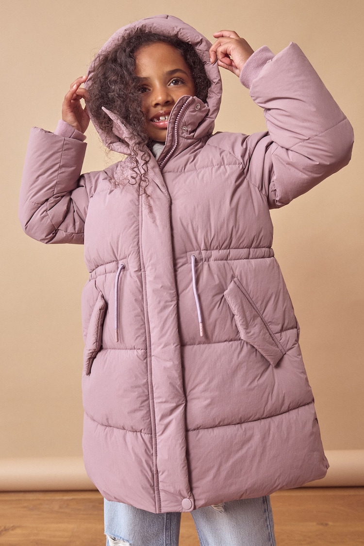 Purple Shower Resistant Utility Padded Coat (3-16yrs) - Image 5 of 5