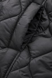 Black Shower Resistant Onion Quilted Coat (3-16yrs) - Image 10 of 11