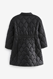 Black Shower Resistant Onion Quilted Coat (3-16yrs) - Image 7 of 11