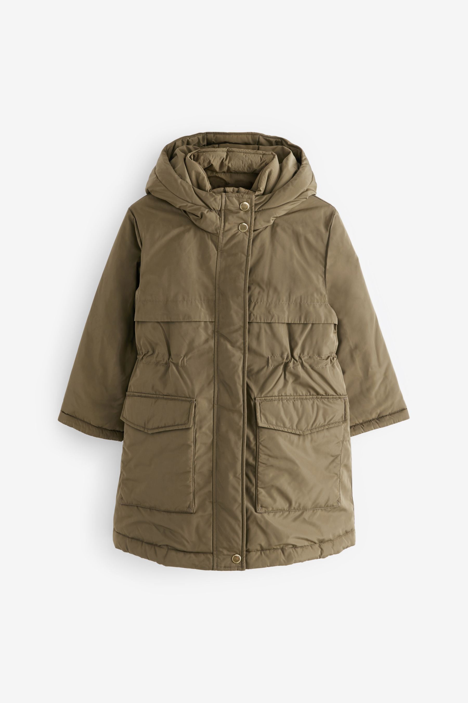 Girls khaki parka sale