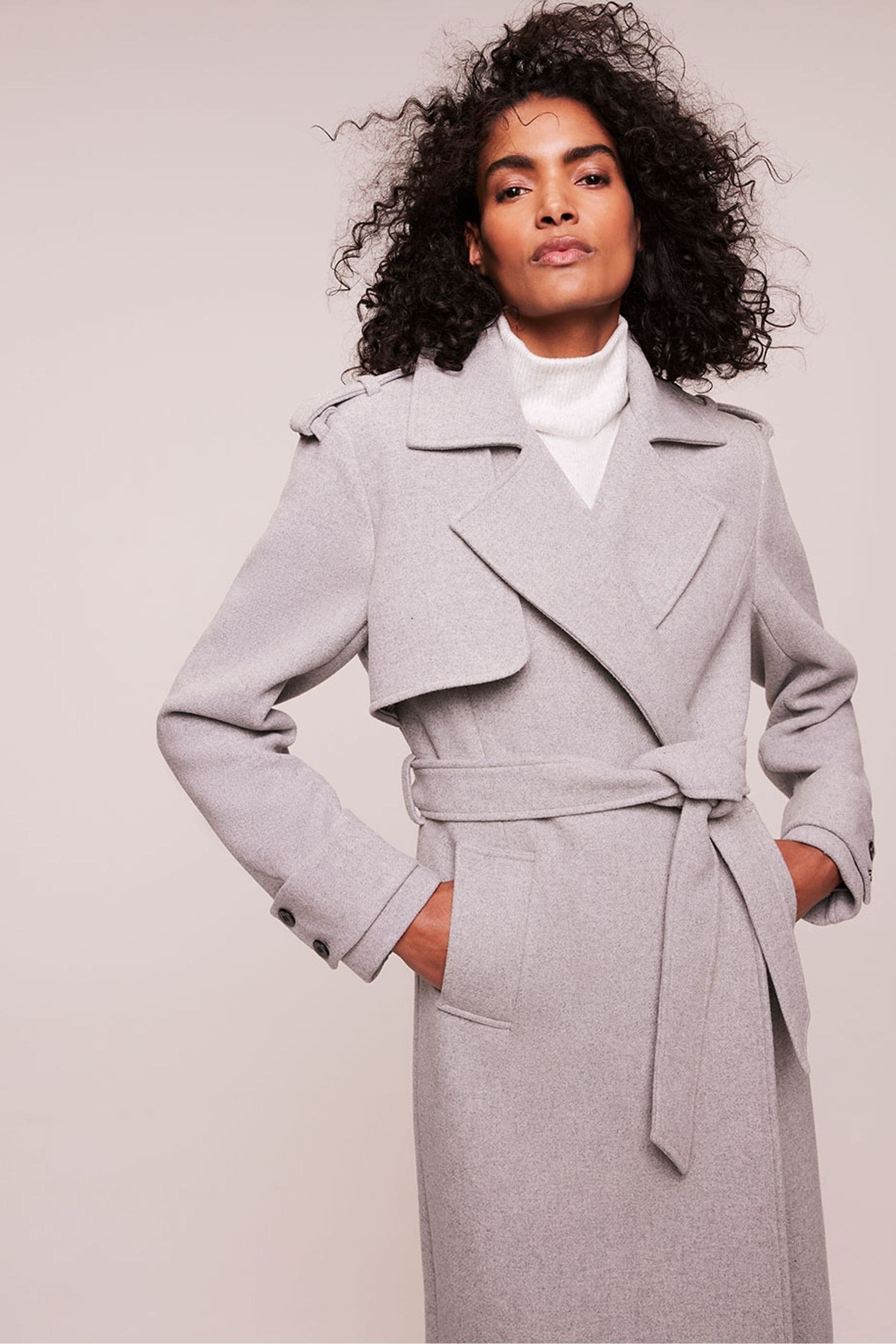 Mint velvet grey coat hot sale