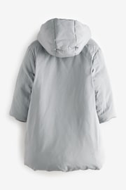 Grey Shower Resistant Double Layer Padded Coat (3-16yrs) - Image 8 of 9