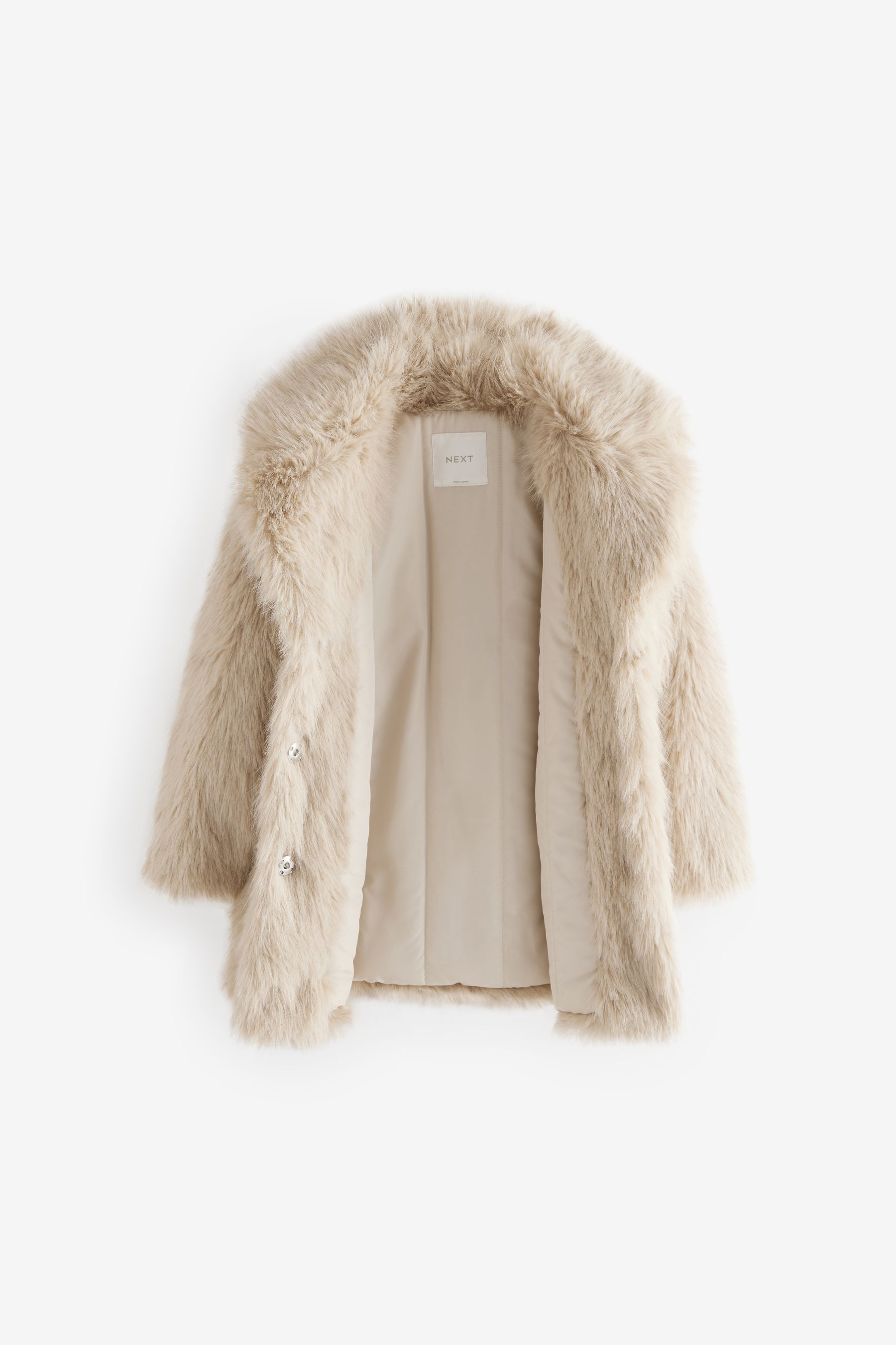 Next girls fur jacket on sale