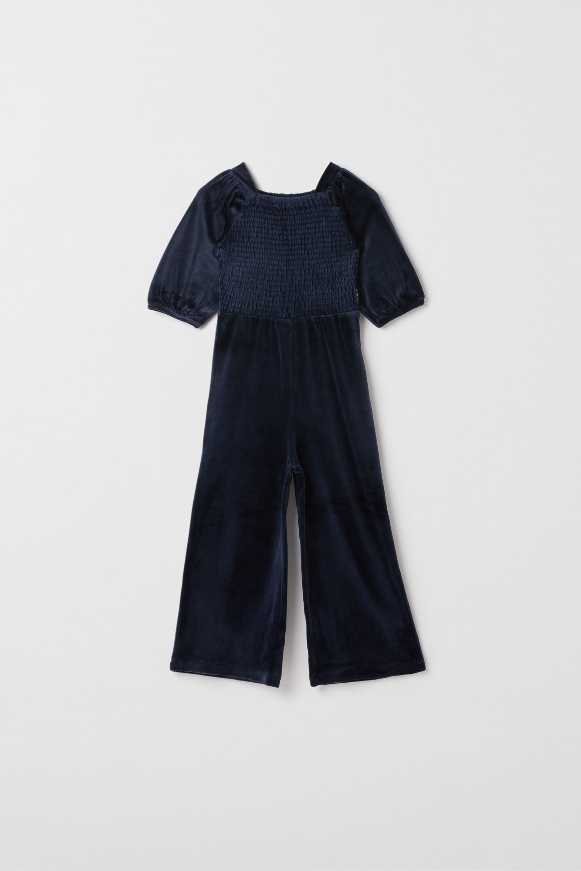 Polarn O. Pyret Blue Velvet Jumpsuit - Image 4 of 7