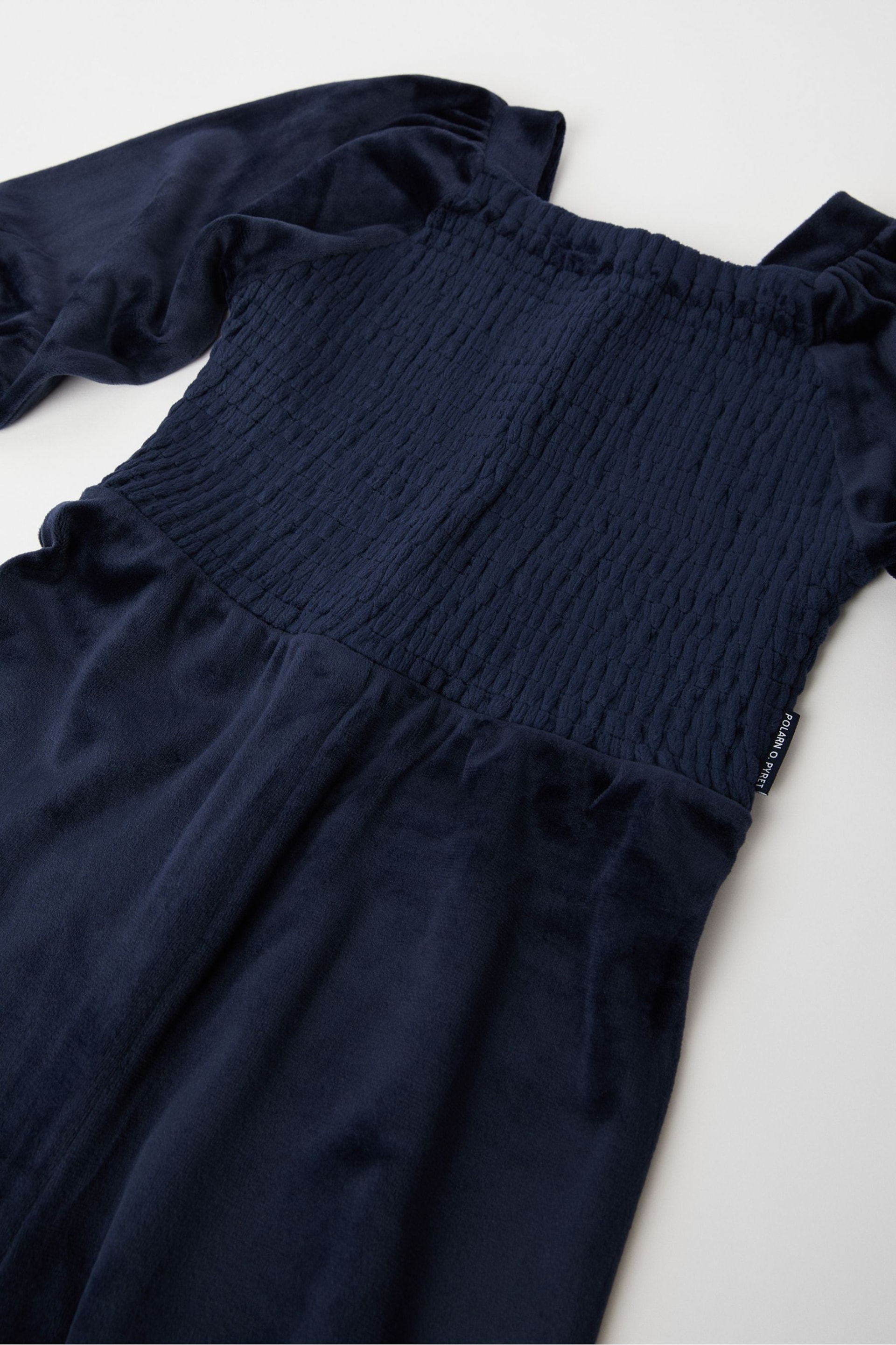 Polarn O. Pyret Blue Velvet Jumpsuit - Image 5 of 7