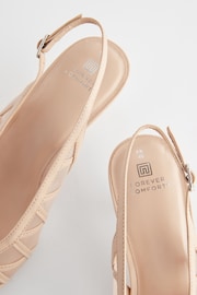 Pink Forever Comfort® Mesh Panel Point Toe Slingback Heels - Image 5 of 5