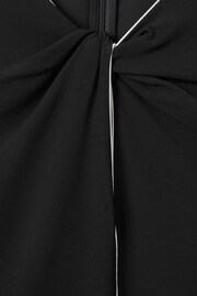 Reiss Black Eloise Shift Mini Dress - Image 7 of 7