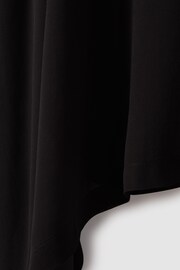 Reiss Black Anya Sheer Draped Sleeve Cover Up - Image 5 of 5