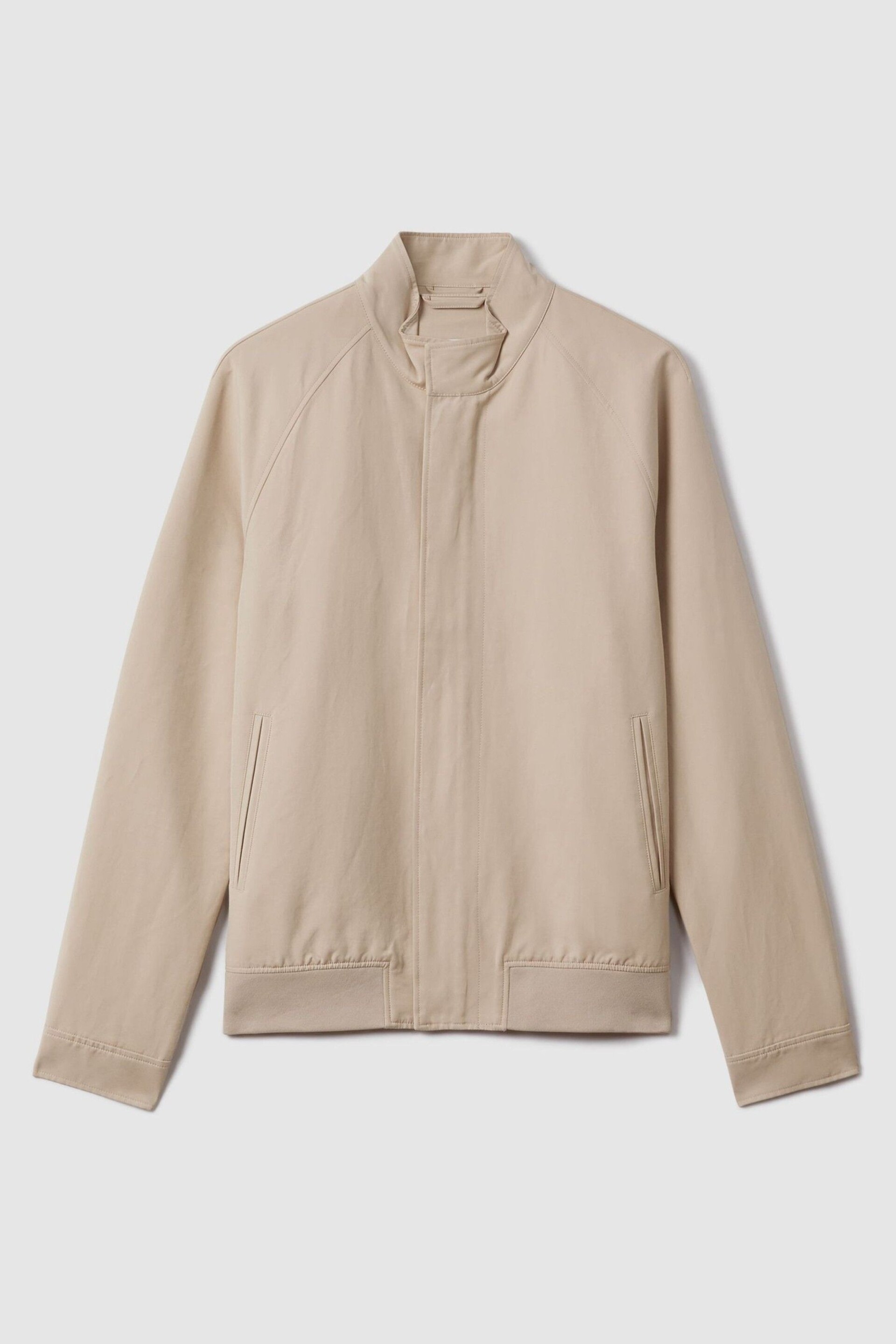 Reiss Stone Peggy Cotton Blend Zip-Through Jacket - Image 2 of 7