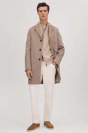 Reiss Stone Peggy Cotton Blend Zip-Through Jacket - Image 3 of 7