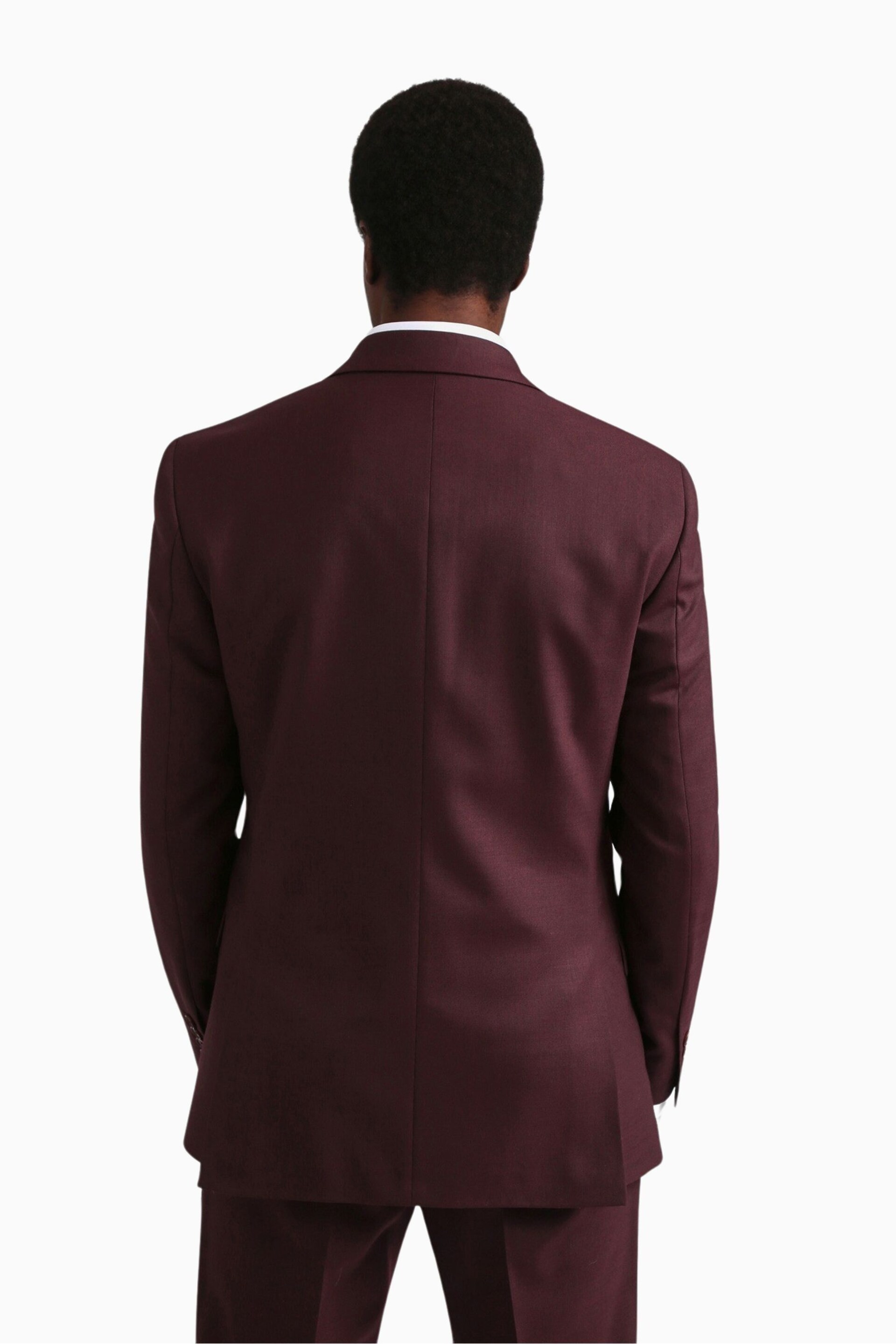 Ted Baker Tailoring Slim Fit Red Keel Twill Jacket - Image 2 of 7