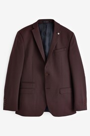 Ted Baker Tailoring Slim Fit Red Keel Twill Jacket - Image 7 of 7