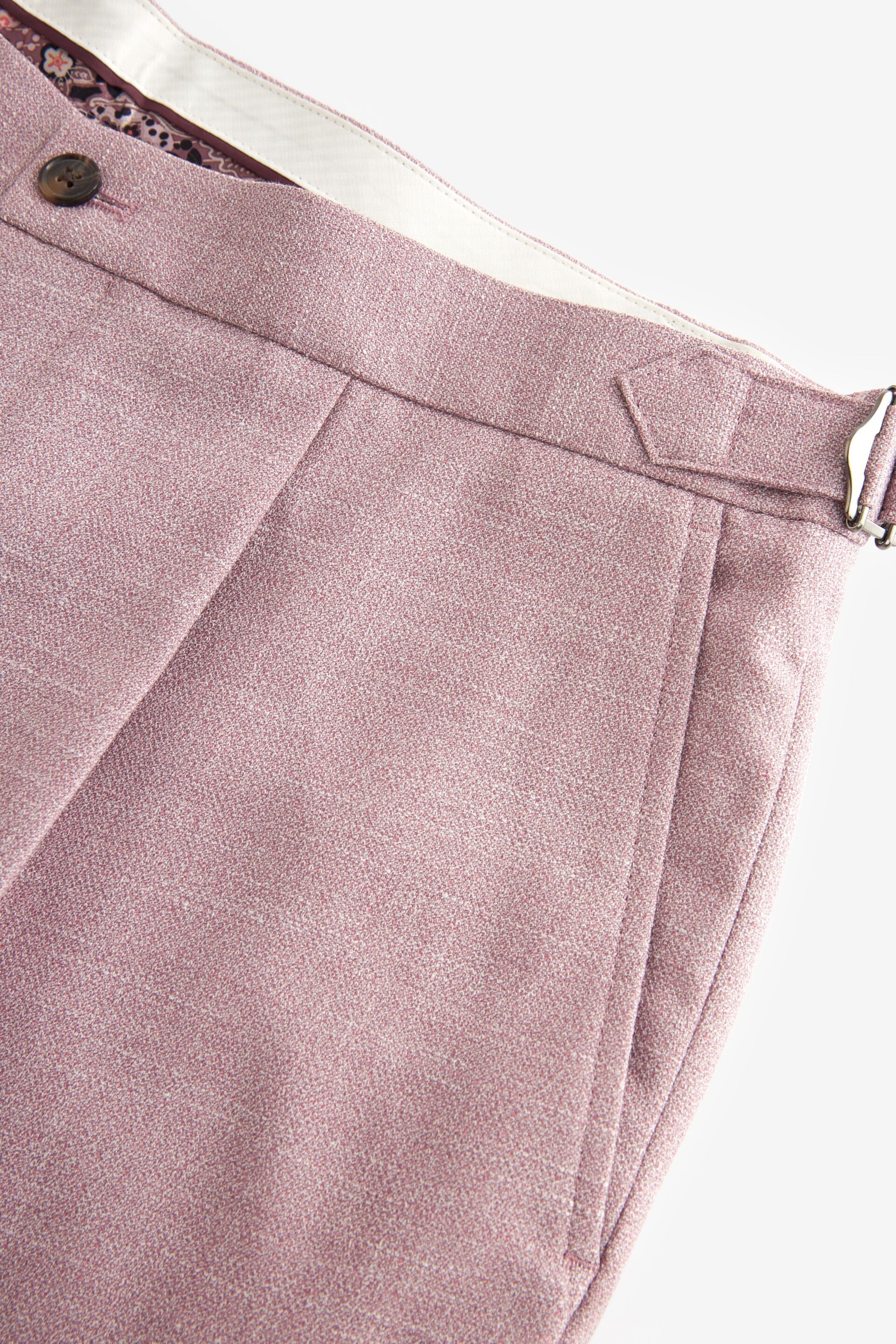 Pink Textured Side Adjuster Trousers - Image 6 of 8