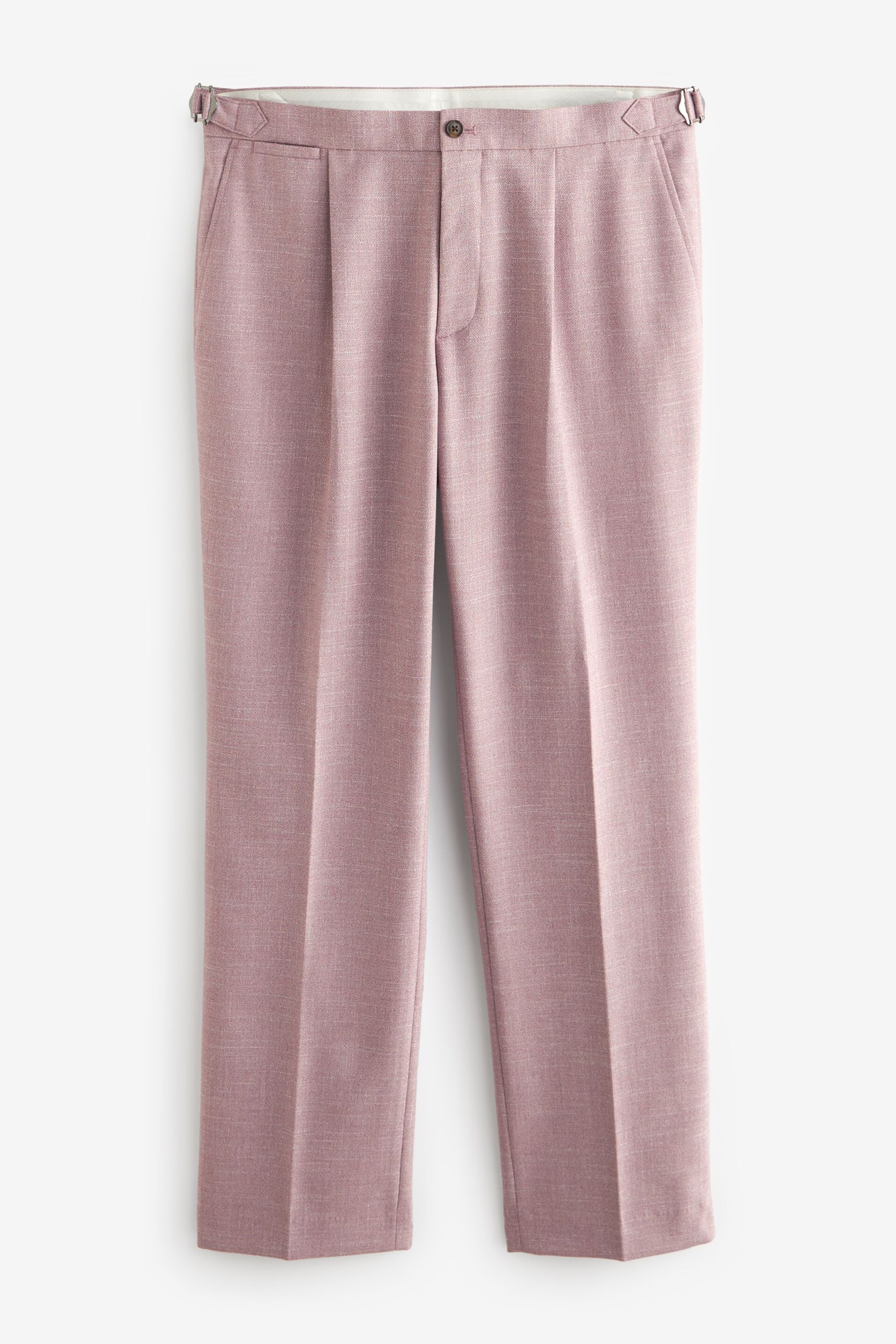 Pink Textured Side Adjuster Trousers - Image 7 of 8